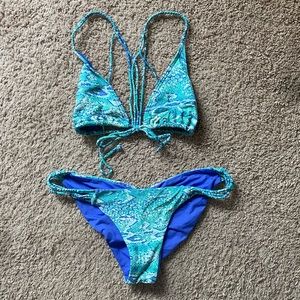 Rip Curl snakeskin bikini